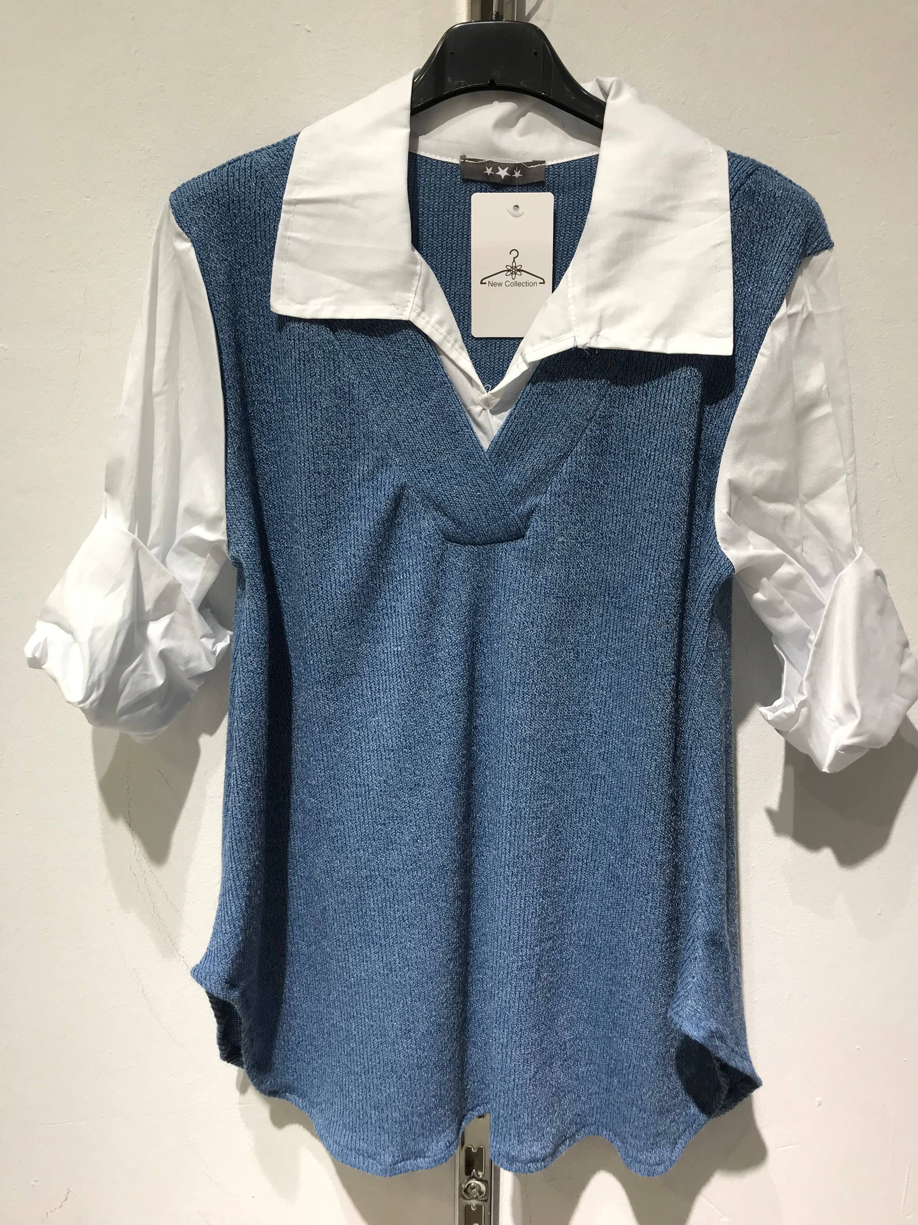 Only Yuan - Wholesale Blouse - Women's - ref13218 blouse with shirt collar5