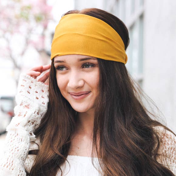 Leto Accessories - Wholesale Fashion Headband - Women's - Comfort Meets Fashion: Wide Elastic Headband in Many Colors