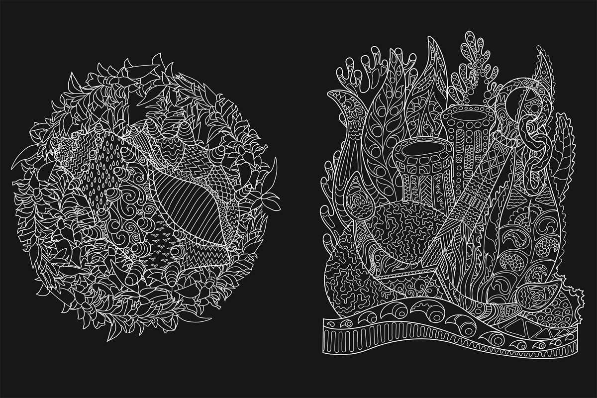 Simon & Schuster - Wholesale Coloring & Activity Book - Adult - Midnight Coloring: Underwater Worlds by IglooBooks1