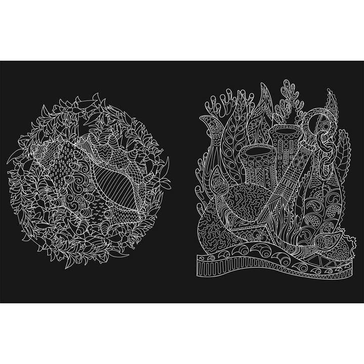 Simon & Schuster - Wholesale Coloring & Activity Book - Adult - Midnight Coloring: Underwater Worlds by IglooBooks1