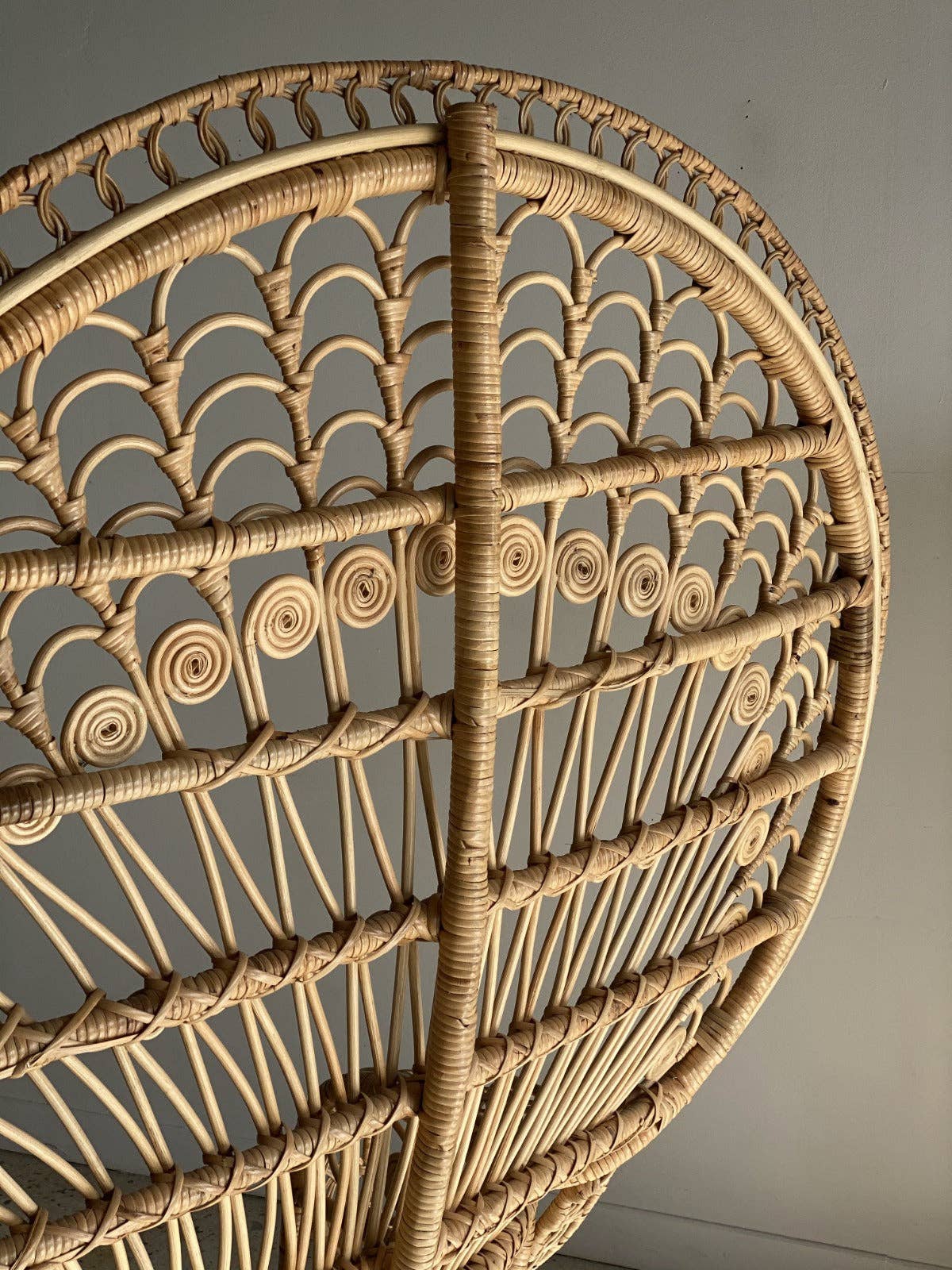 Office Objets - Wholesale Chair - Emmanuelle armchair in rattan with peacock patterns16