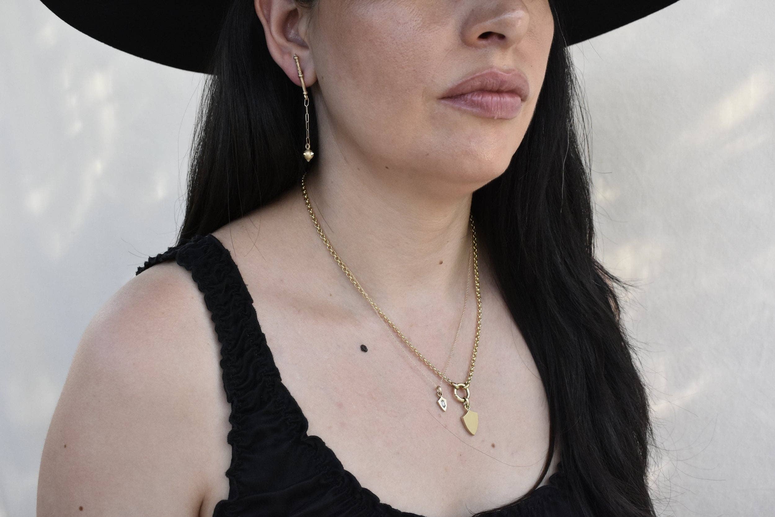 Morgaine Faye - Wholesale Dangle Earrings - Chain Morningstar Earrings2