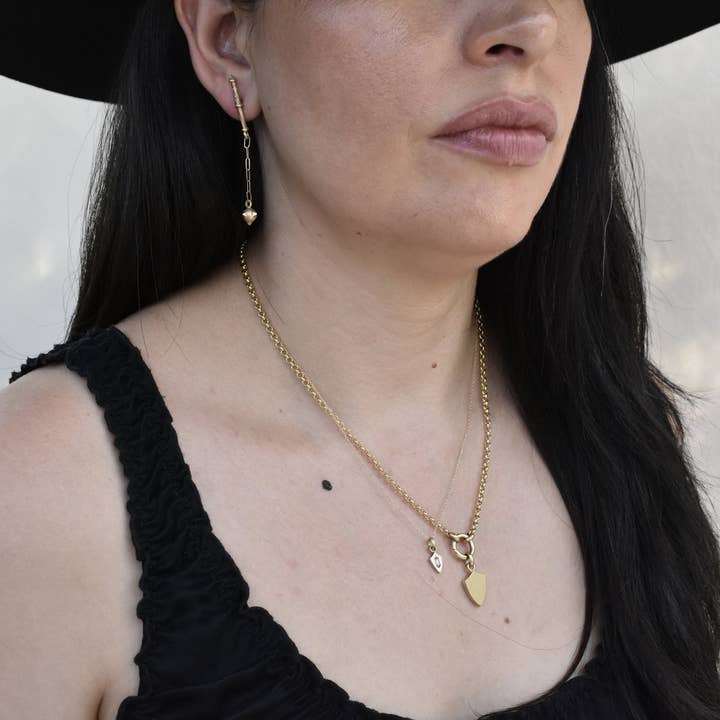 Morgaine Faye - Wholesale Dangle Earrings - Chain Morningstar Earrings2