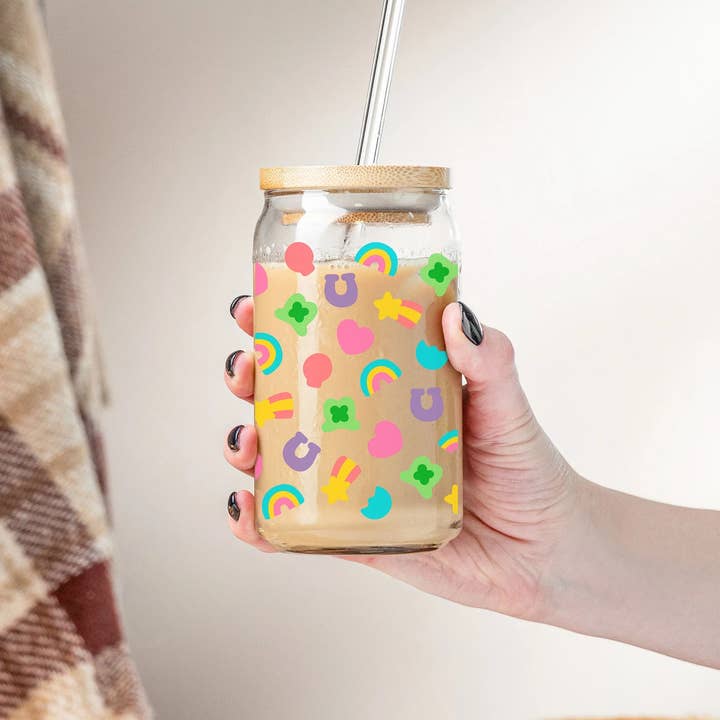 Emma and G Designs - Wholesale Drinking Glass/Cup - Lucky Charmed Beer Can Glass | GLASS ONLY2