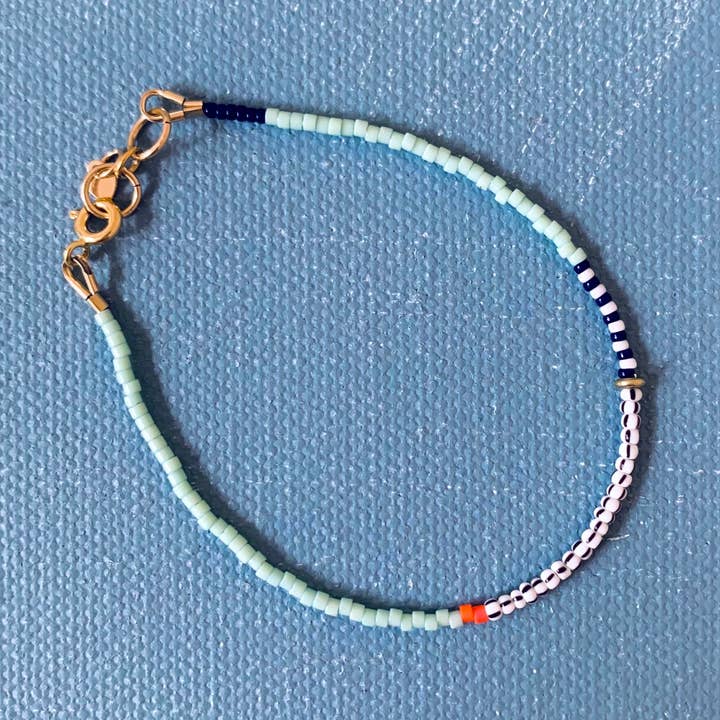 Alice Rise - Wholesale Armband met kralen - Armband Thinnest Line, ijsbergblauw0