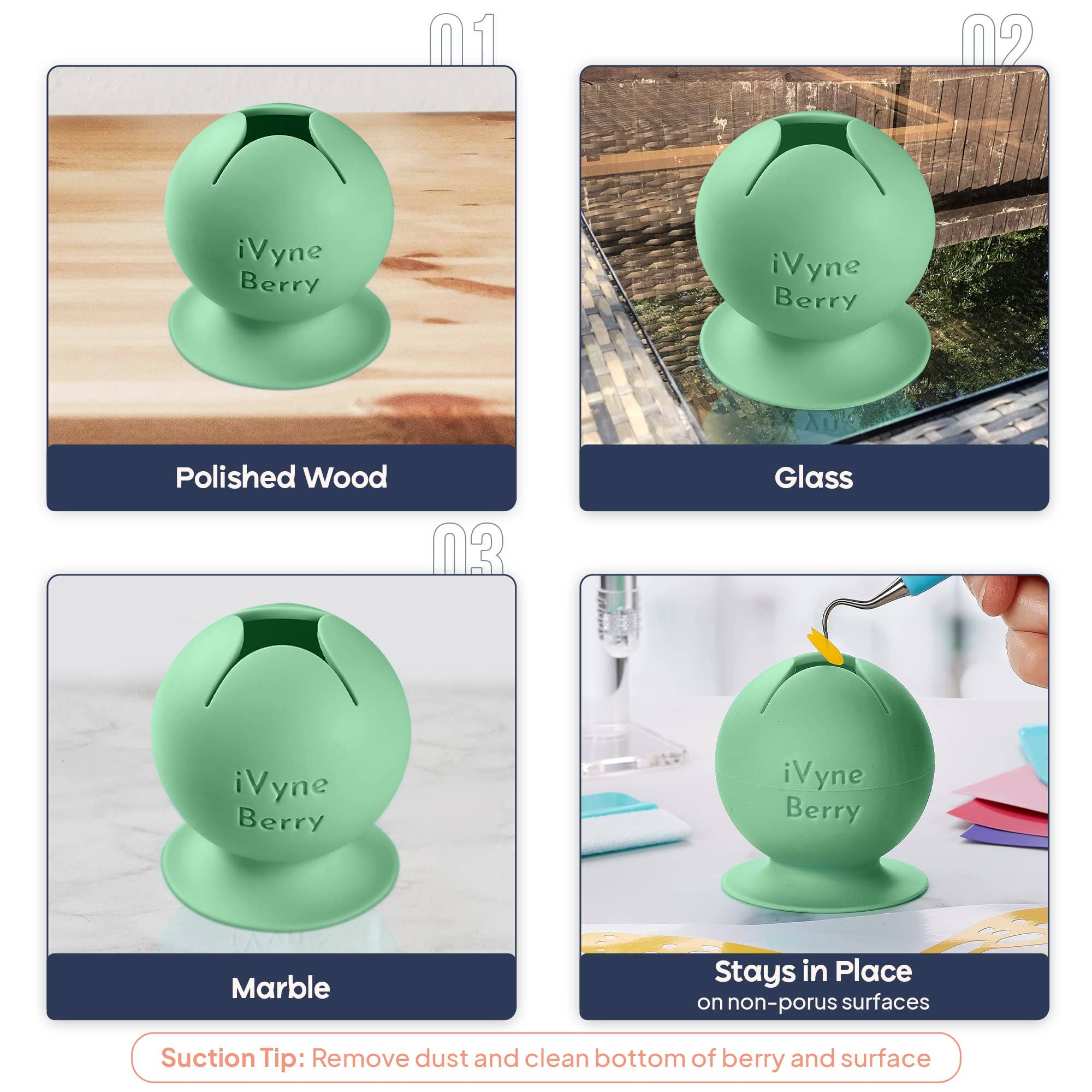 iVyne - Vente Outil de bricolage - iVyne Berry ramasse déchets de vinyle avec ventouse20