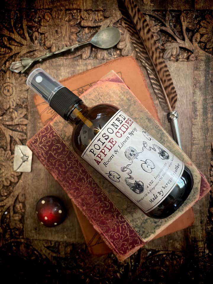 Poisoned Apple Cider Room Linen Spray | 4oz for wholesale by ScreamPrintShop