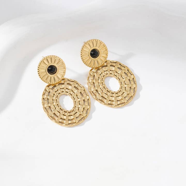 Lovelika - Wholesale Dangle Earrings - Round drop earrings - Coralie2