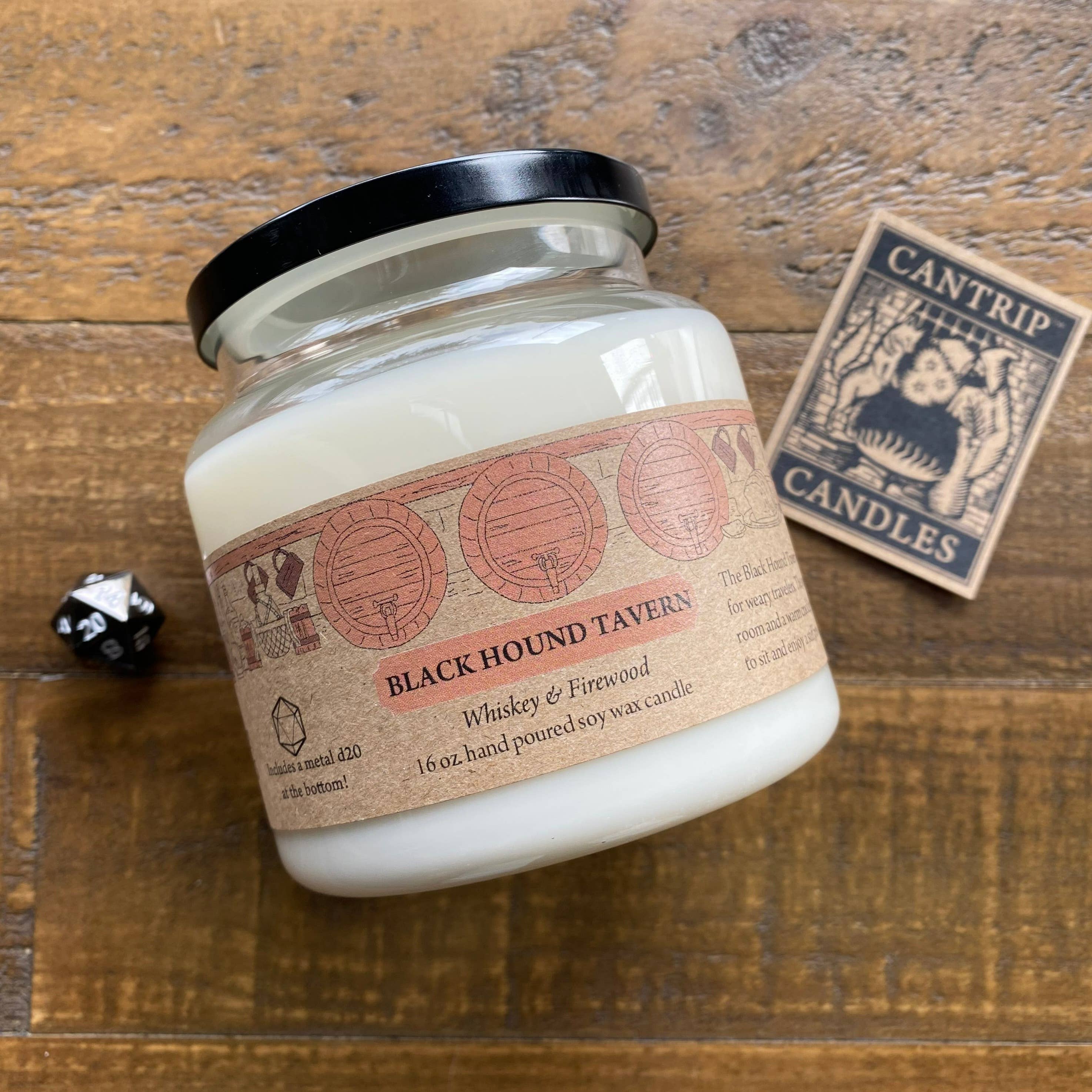Cantrip Candles - Vendita all'ingrosso Candela in vasetto - Candela da 16oz Black Hound Tavern1
