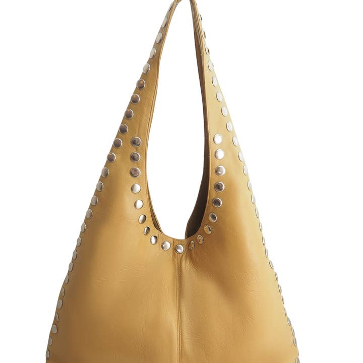 Cadelle Leather - Wholesale Shoulder bag – women's - Jenna Studded Hobo | Black7