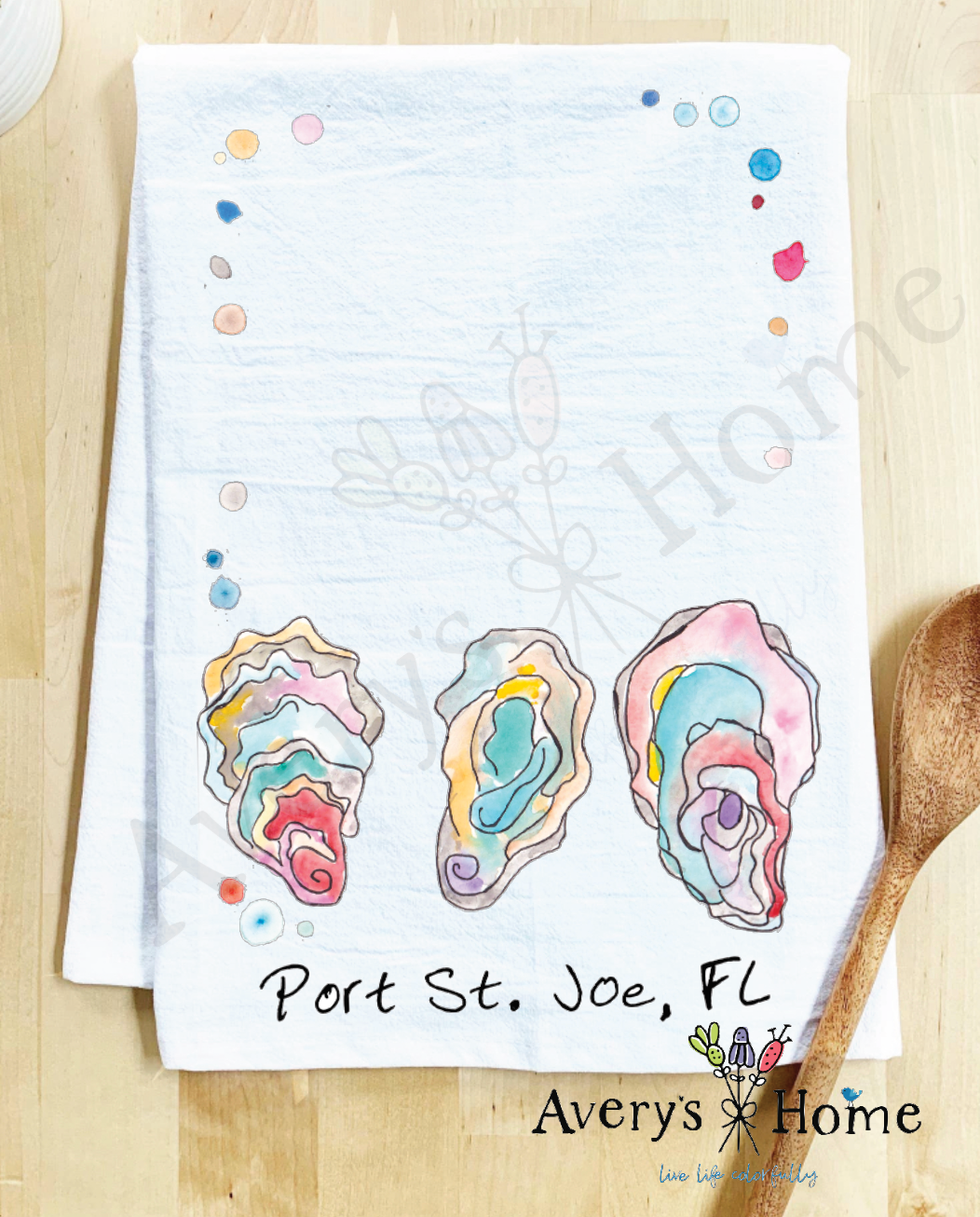 Avery's Home - Vente Torchons - Torchon Personnalisable Souvenir Océan Coquilles d'Huître27