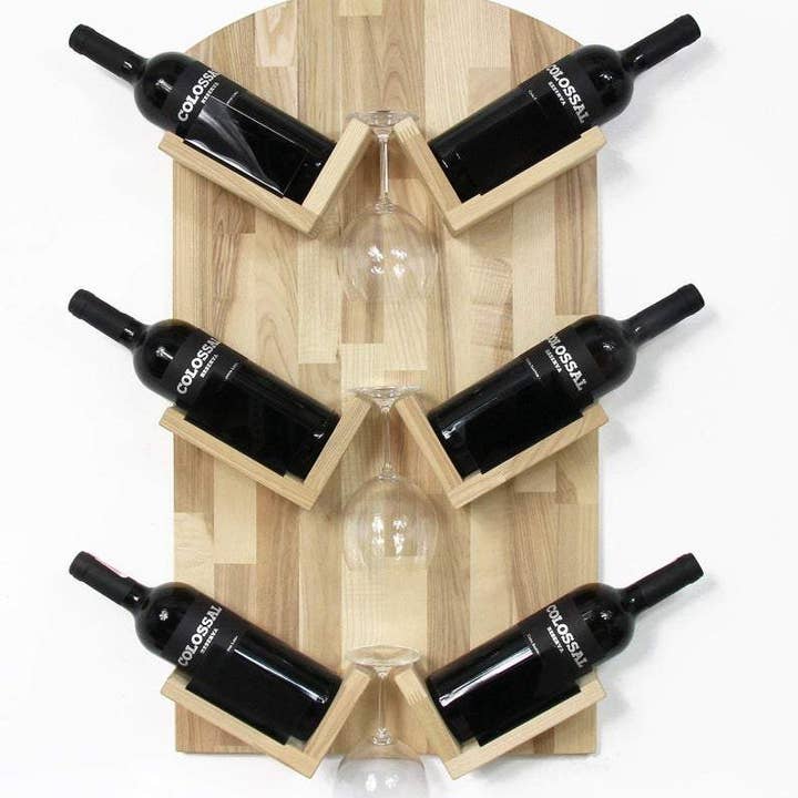 PromiDesign - Wholesale Bottle Rack/Holder - Wooden Wine Bottle Holder - Wall Mounted