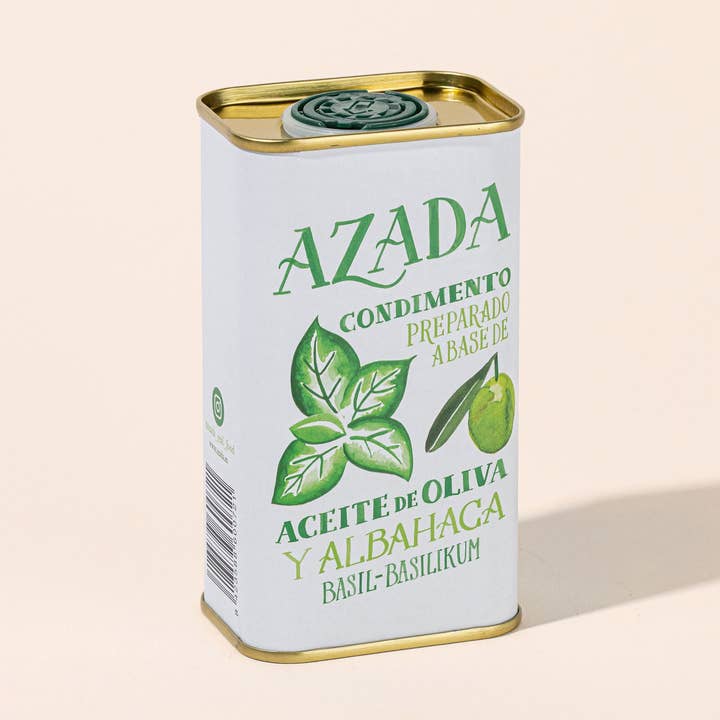 AZADA - Vente Huile d'olive - Huile d'olive et basilic bio0