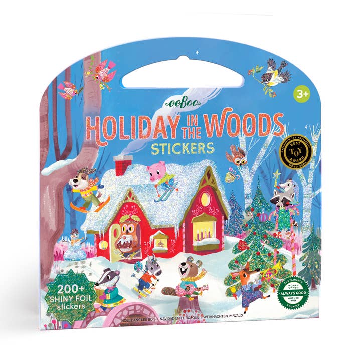 eeBoo - Wholesale Sticker - Kids & Baby - Holiday in the Woods Shiny Stickers *HOLIDAY*0