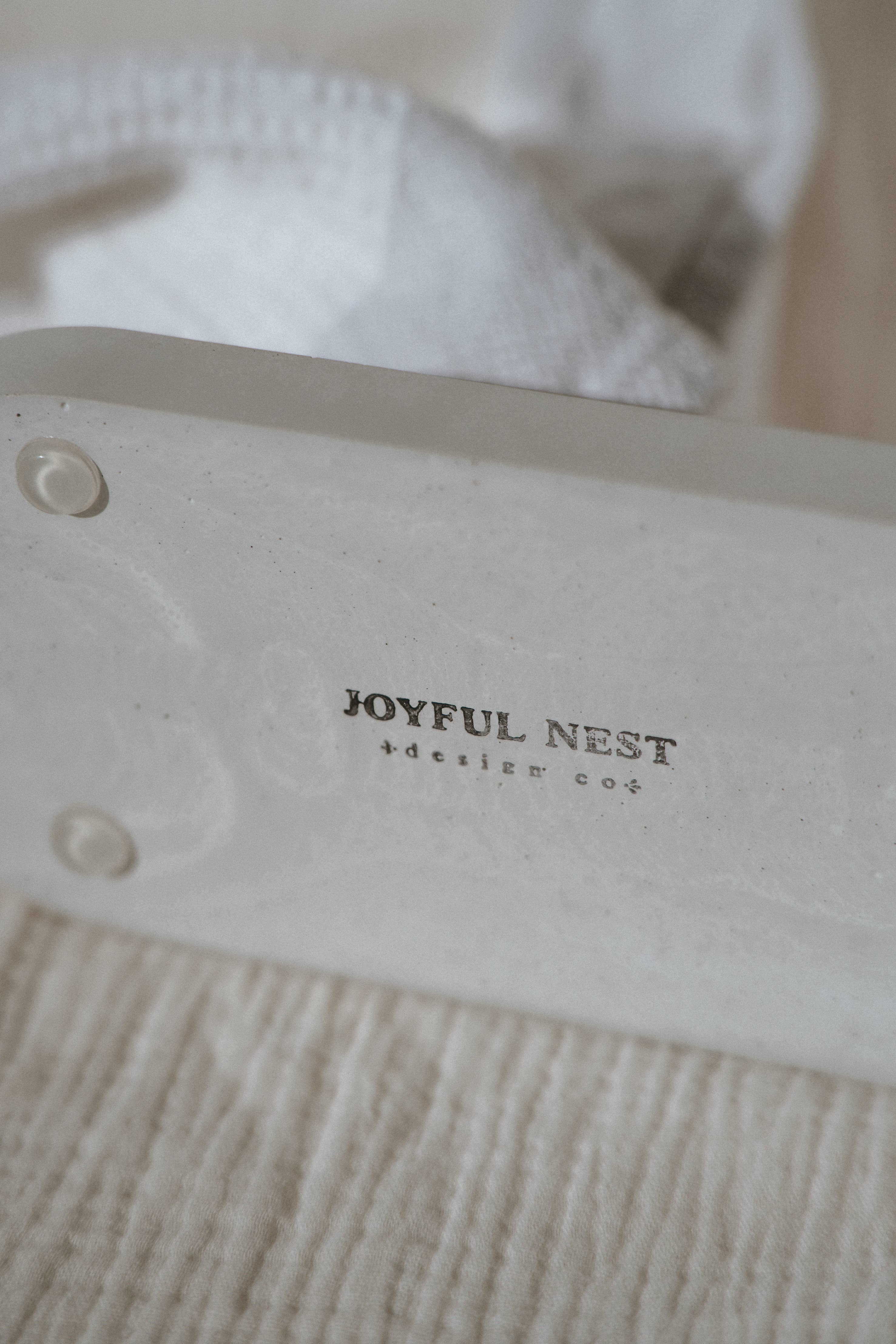 Joyful Nest Design Co. - Wholesale Decorative Tray - Decorative Tray | Oval Concrete Tray | Soap Bottle Tray 3