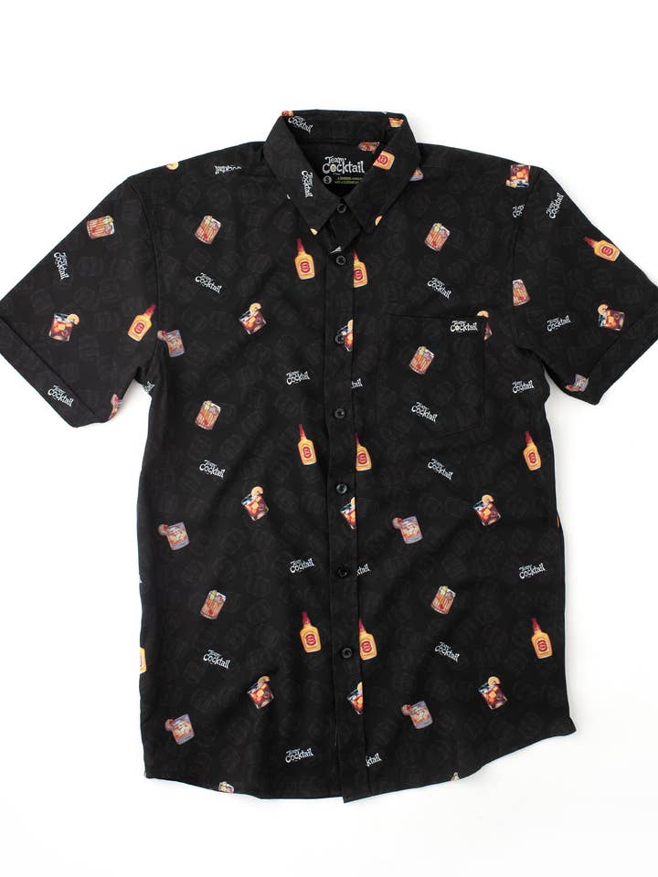 Old Fashioned Bourbon Unisex Button Up for wholesale by Team Cocktail
