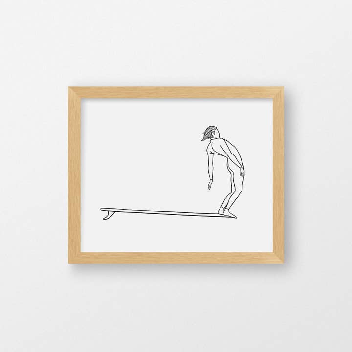 "Soul Arch", Surf Art Print for wholesale by Meg Jacovino - Thoughtfully Hand Drawn