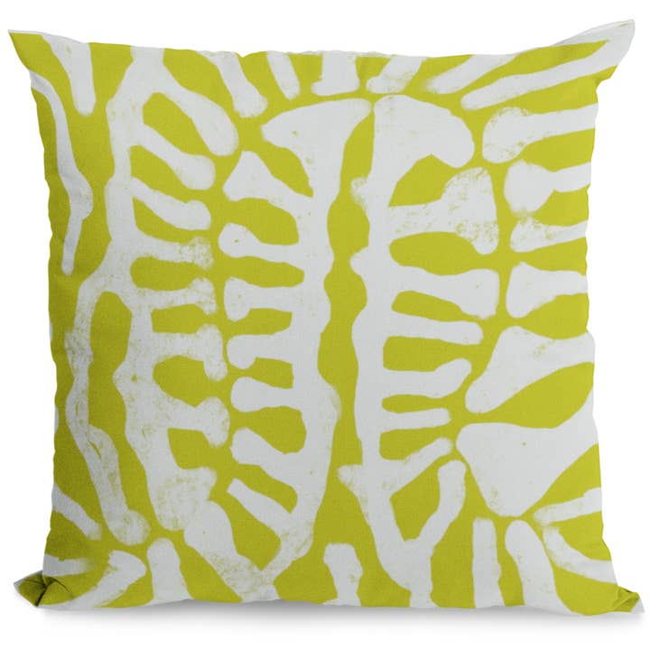 Fossil Citron Outdoor Pillow for wholesale by Windy O'Connor Art & Home