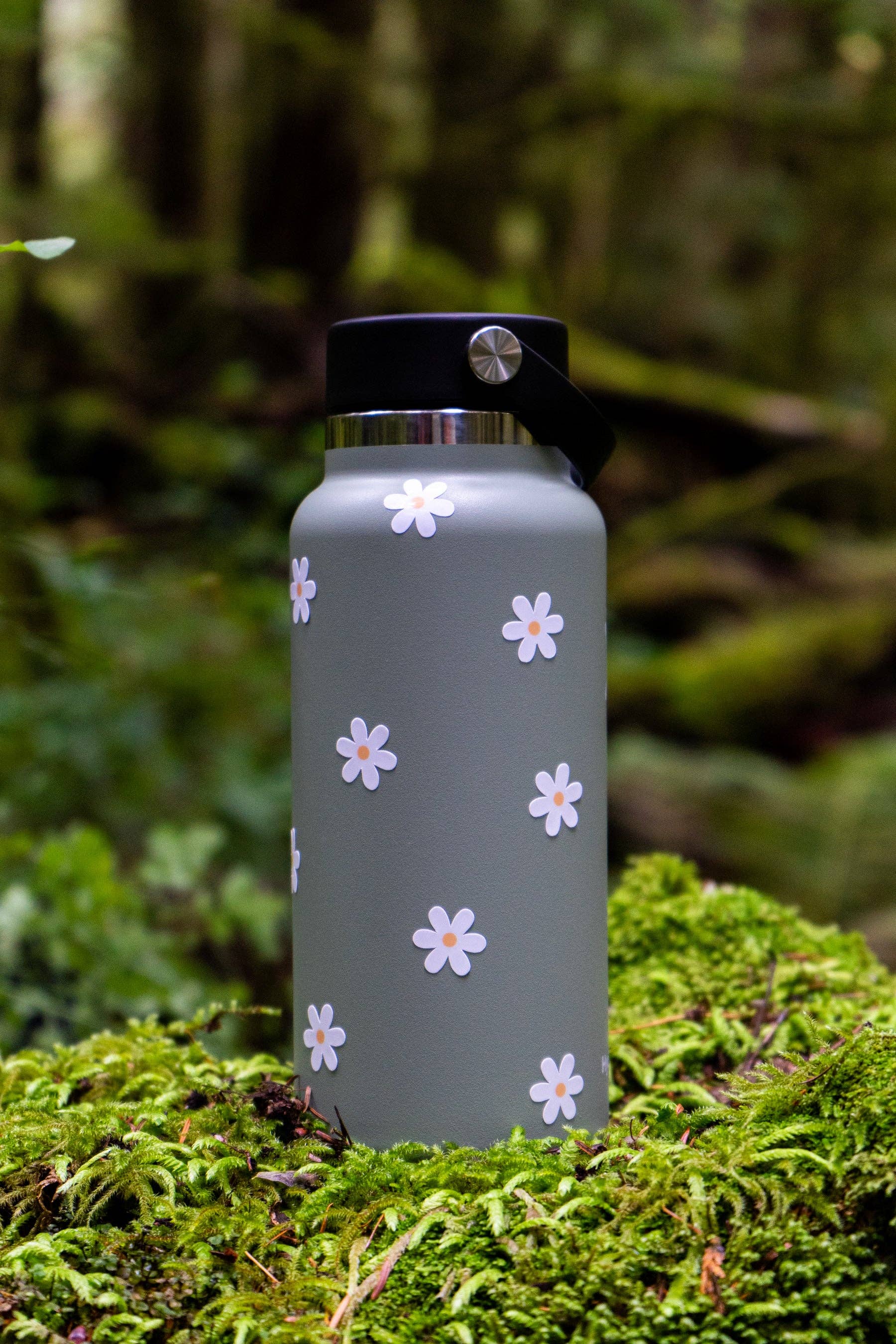 Mindful over Mind Full - Wholesale Sticker - 10 Mini White Daisy Stickers | Waterproof Flower Stickers1