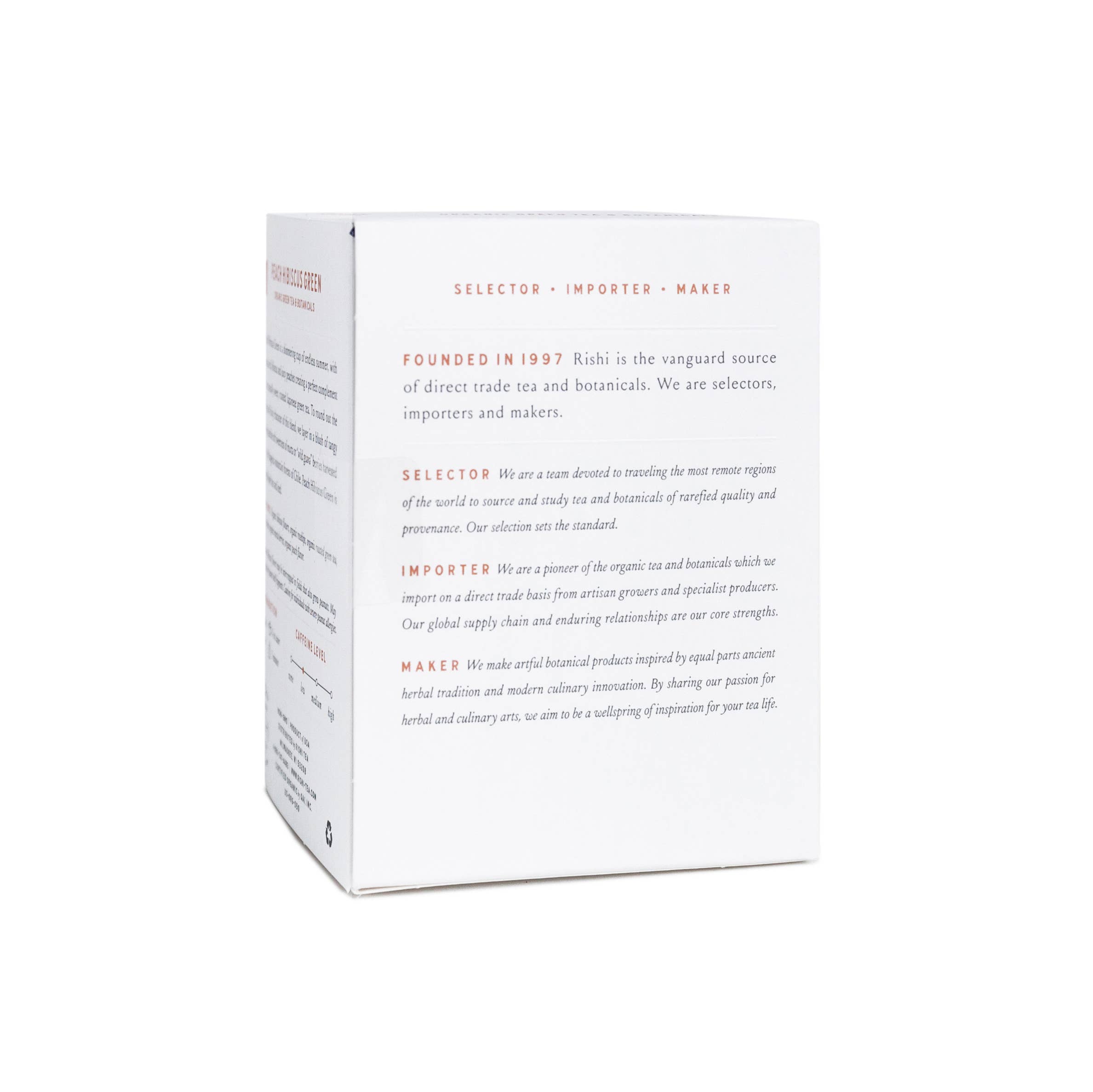 Rishi Tea & Botanicals - Wholesale Tea Bags - Peach Hibiscus Green Organic Green Tea Blend Sachets4