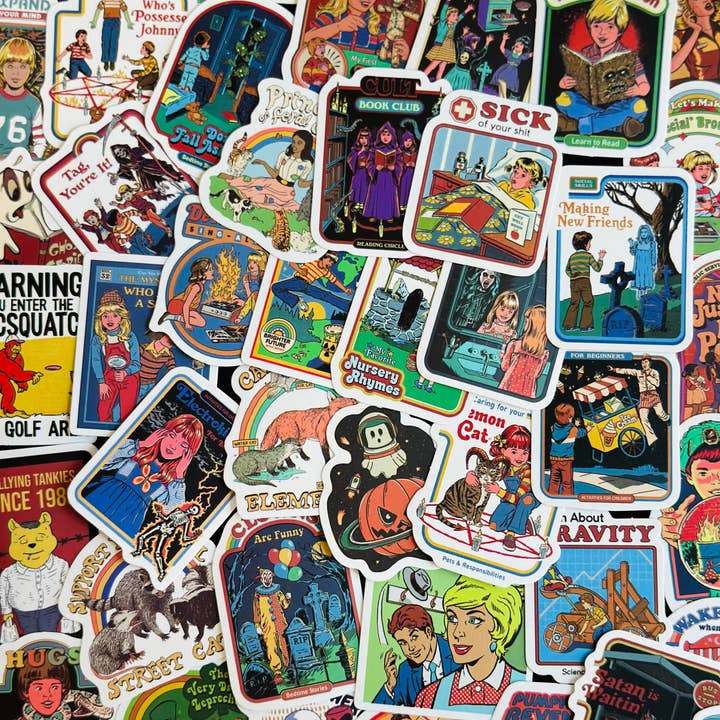 Medium Moon Co. - Wholesale Sticker - Retro horror sticker pack