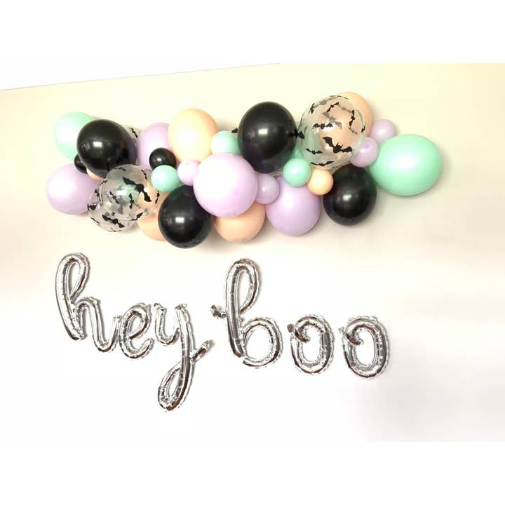 Hullaballoons - Vente Fanion/guirlande - Guirlande de ballons Halloween pastel | Ensemble de 4 pieds7