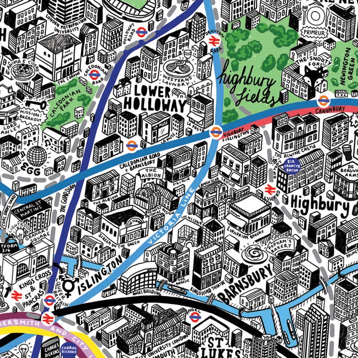 Evermade - Wholesale Puzzle - Adult - 1000 Piece Jigsaw Hand Drawn Map of London13