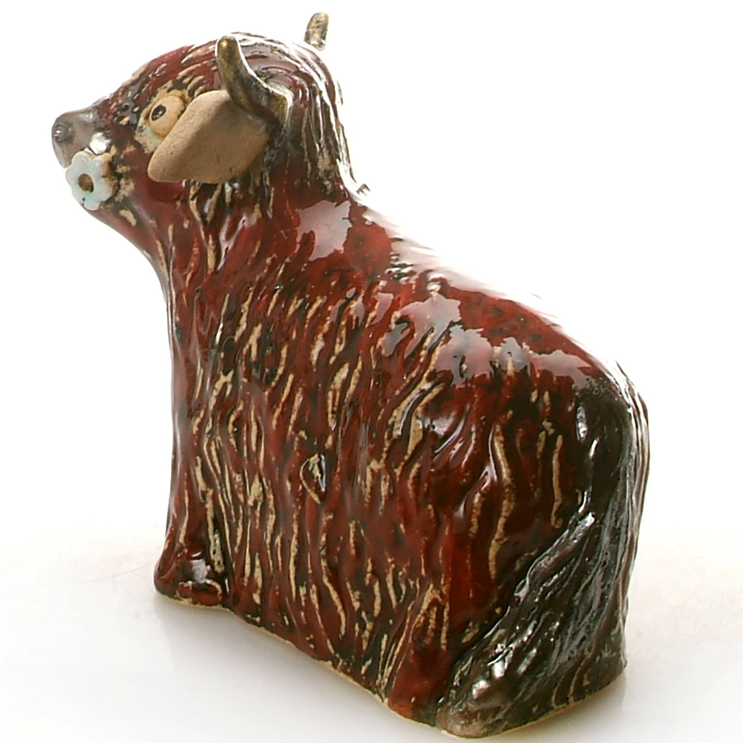 Enigma Supplies – wholesale Dekorativ statyett – Ko med blomma keramisk figur | Olika färger20