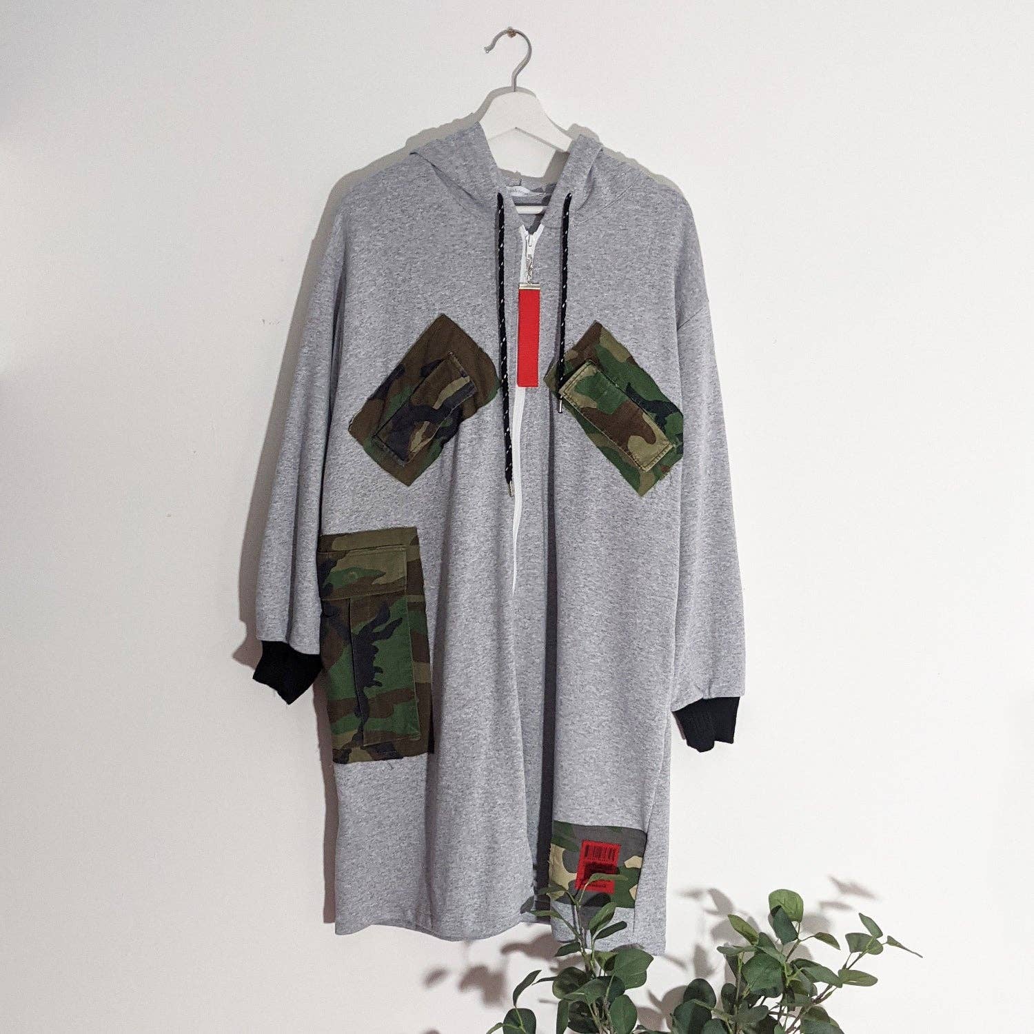 Tempest Designs - Wholesale Hoodie - Women's - Hooded lounge top with multi camo patch pocket detail1