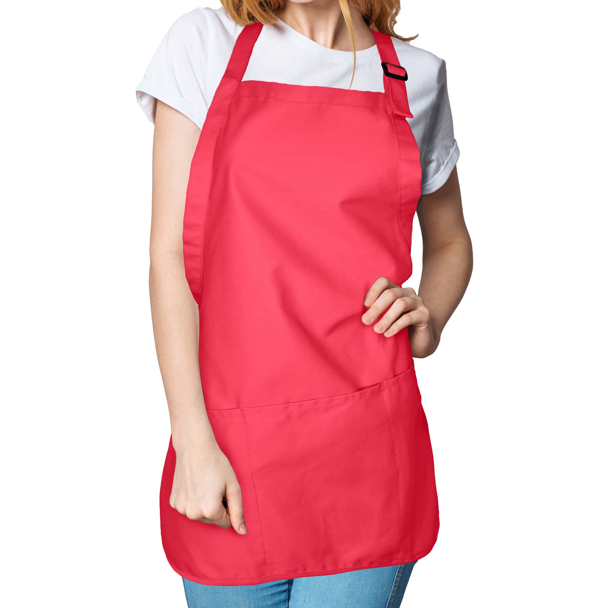 Dalix - Wholesale Apron - DALIX Apron Commercial Restaurant Bib Poly Cotton 3 Pockets41
