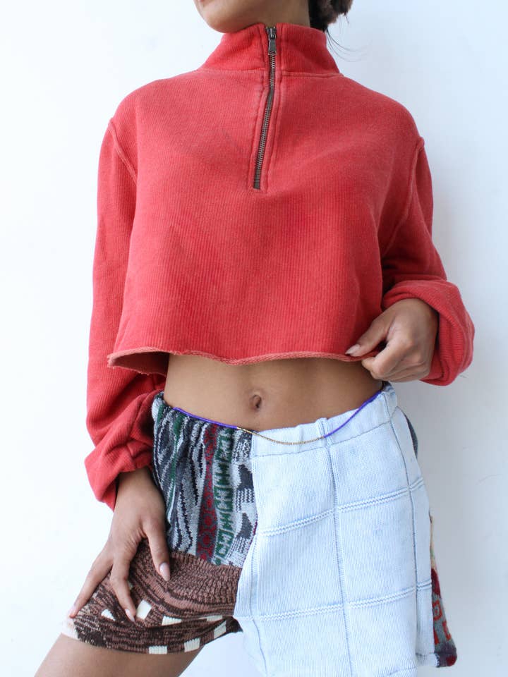 Cropped Quarter Zip Sweater Bundle for wholesale by American Recycled Clothing