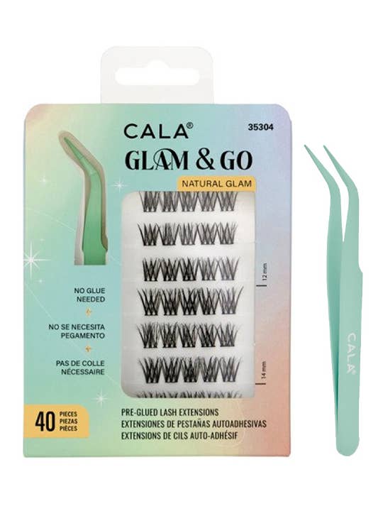 CALA 35304 Glam & Go Natural Glam Forlimede Klynger - 6 for engroshandel hos PINEAPPLE Beauty