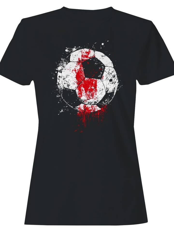 Grunge fodbold-splash T-shirt til kvinder for engroshandel hos TShirtGuys.com
