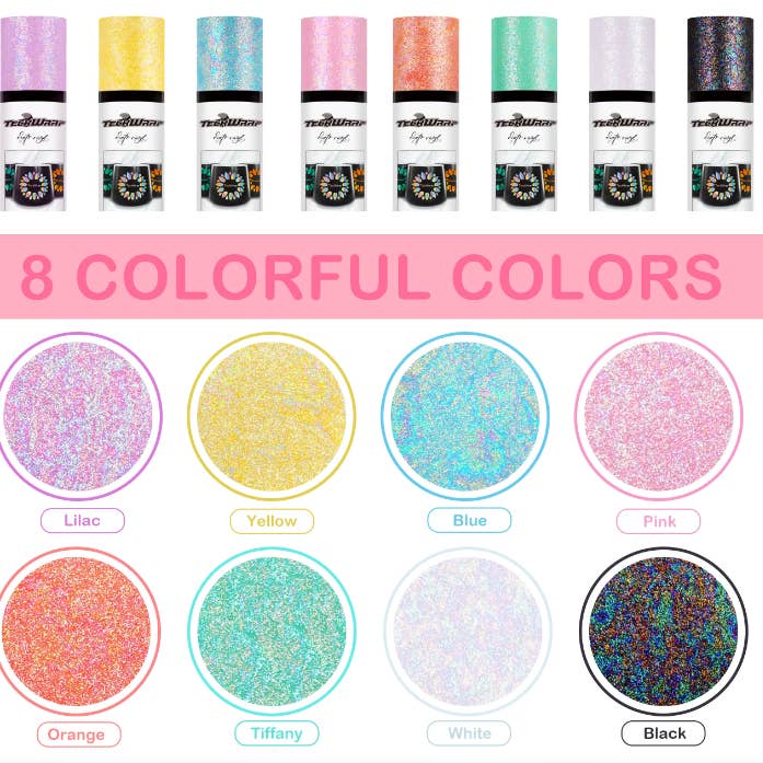 SKS Design Studio - Wholesale Knutselbenodigdheden - Teckwrap Colorful Pearl zelfklevend vinyl 12" x 5' rol