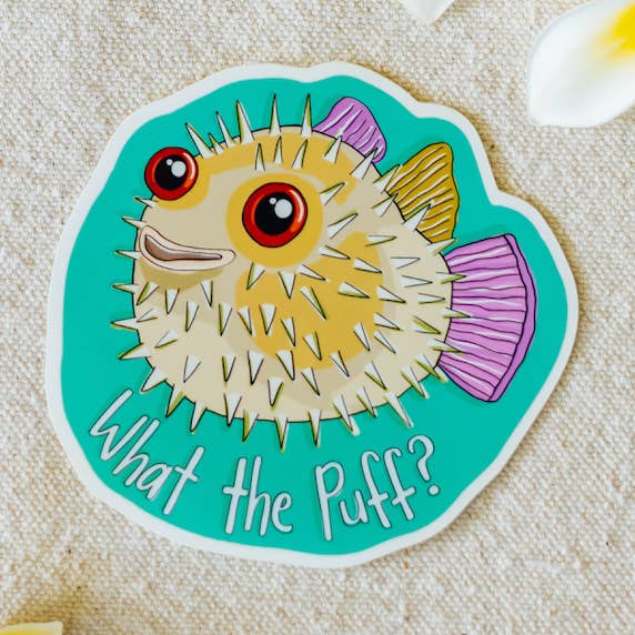 Left Right Design - Wholesale Sticker - What the Puff? Sticker0