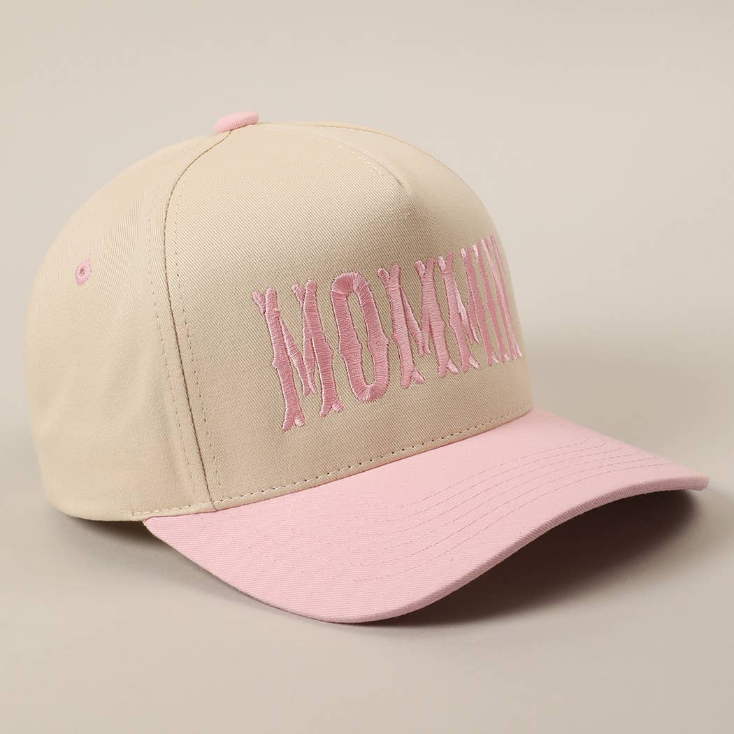 Fashion City – wholesale Trucker hat – Unisex – MOMMIN' Letter Embroidery Two-Tone Trucker Hat13