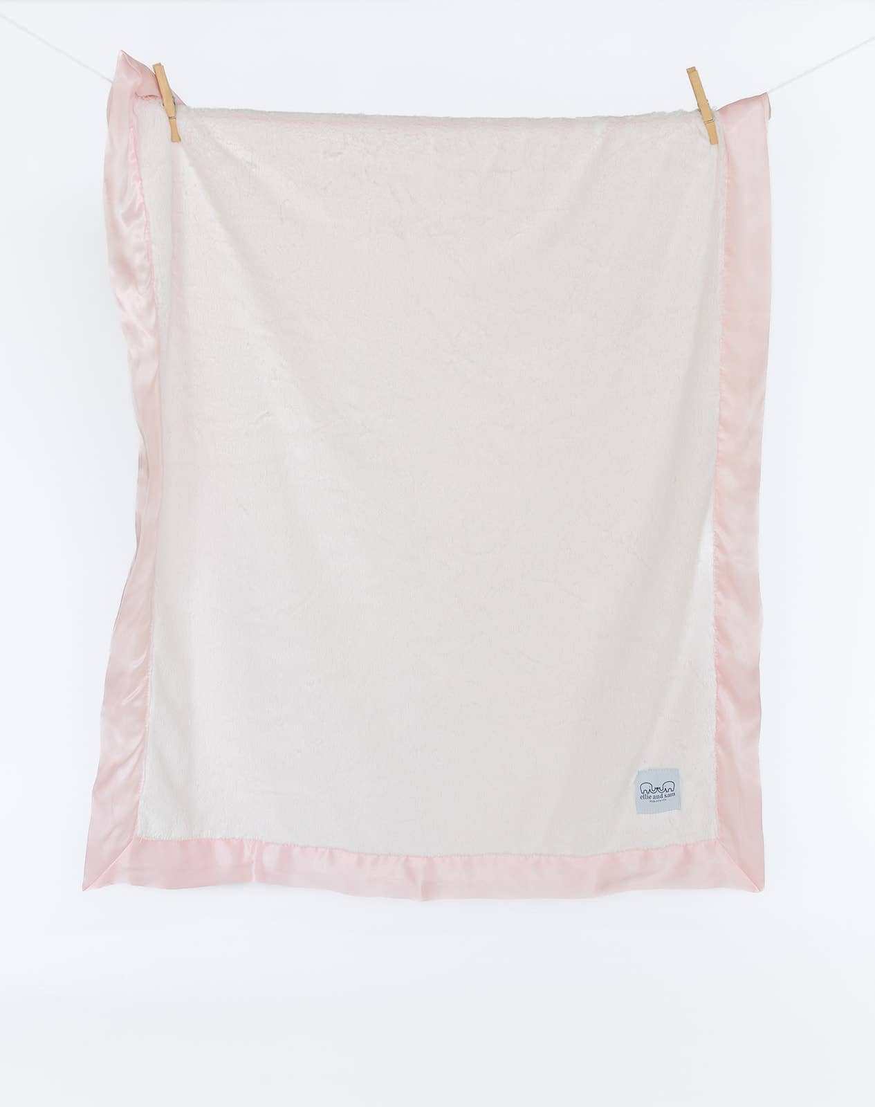 ellie and sam – Engroshandel Hyggetæppe - Baby – Luksus Satin Kant Tæppe - Lyserød10