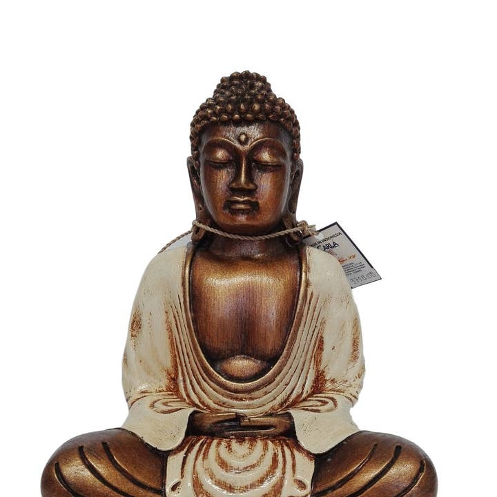 Thai Buddha Statue Cream 22 cm for wholesale by WLM