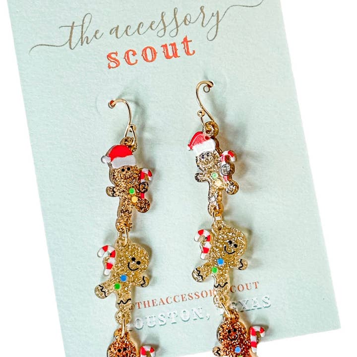 Gingerbread Glam Earrings for wholesale by THE ACCESSORY SCOUT