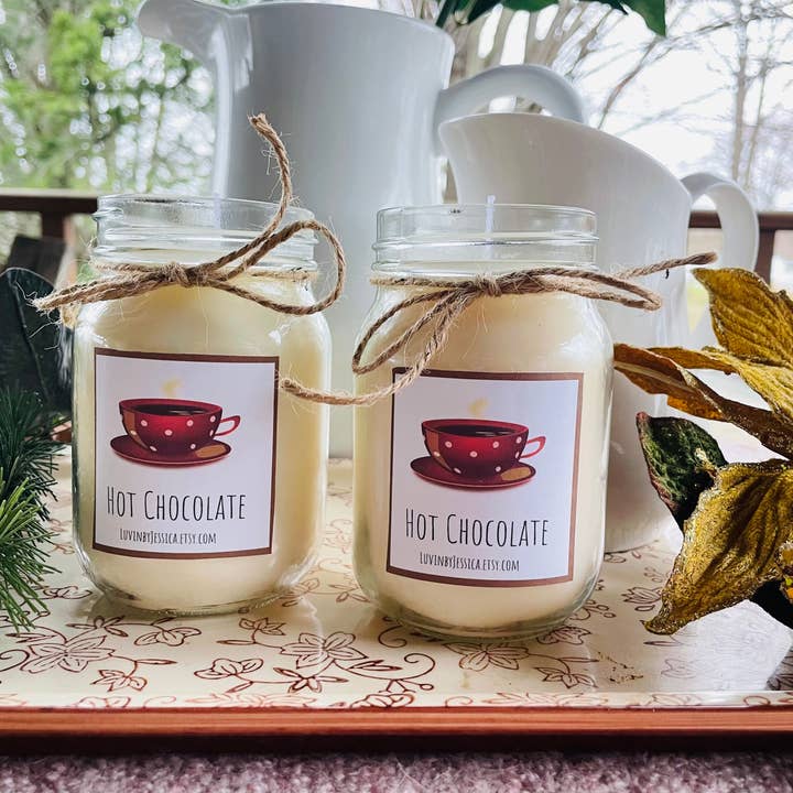 LuvinbyJessica.etsy.com - Wholesale Jar/filled candle - Wholesale 16 oz Soy Candles/16 oz No Label Candle Bulk