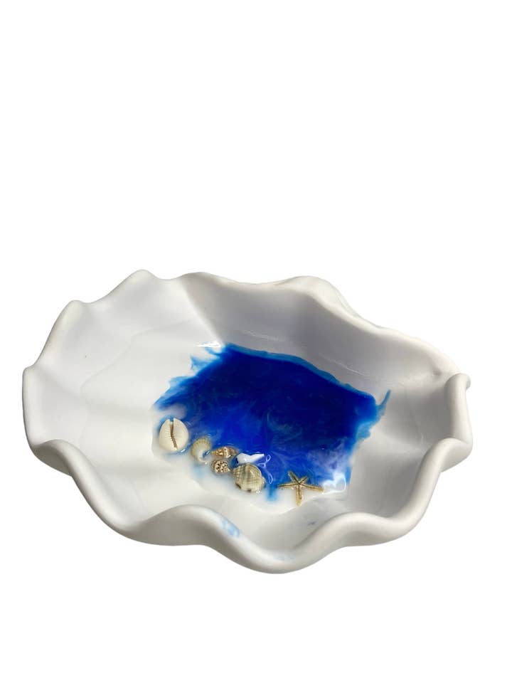 Conch SeaShell Ring Dish | Ocean Wave/Beach Style Home Decor for wholesale by KraftzbyKenzie