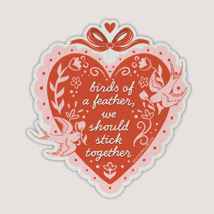 Kärleksfåglar Klistermärke för wholesale av Little Willow