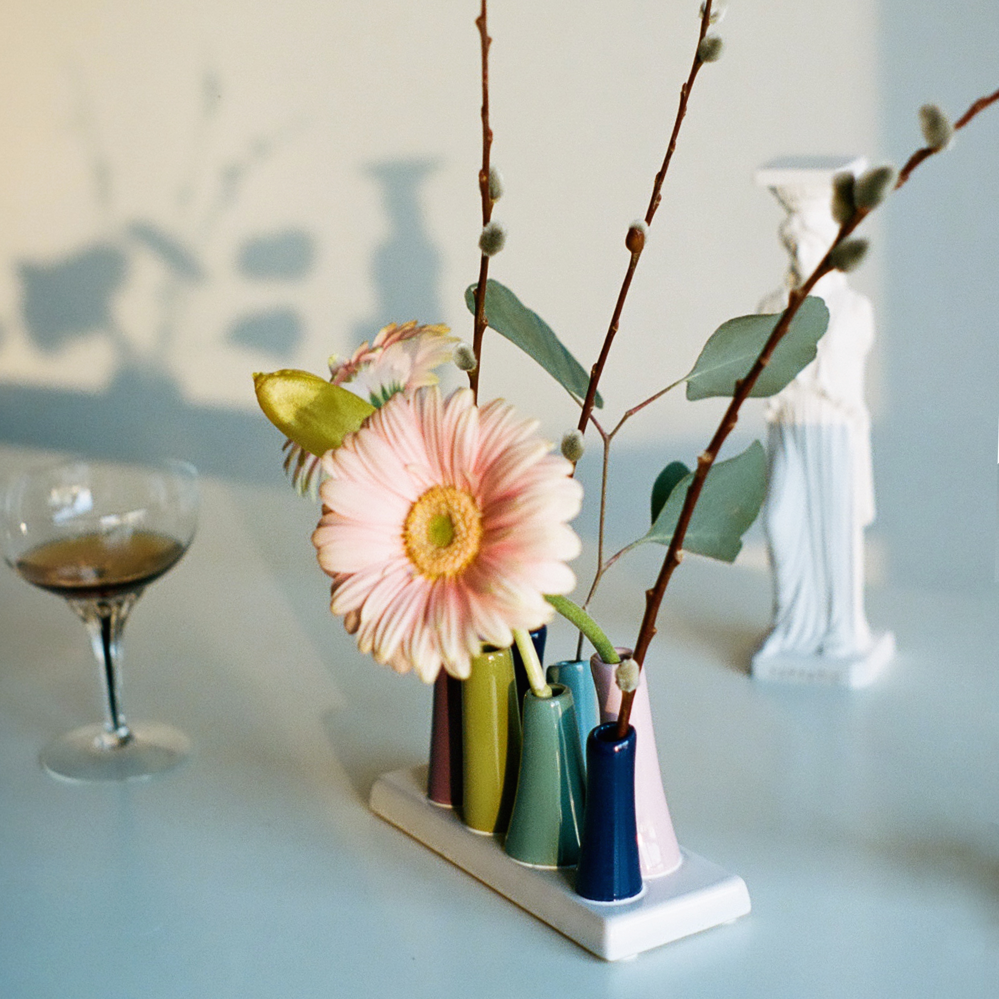 Chive - Wholesale Vase - Pooley Colorful Bud Vase For Flower Arranging Rectangular6