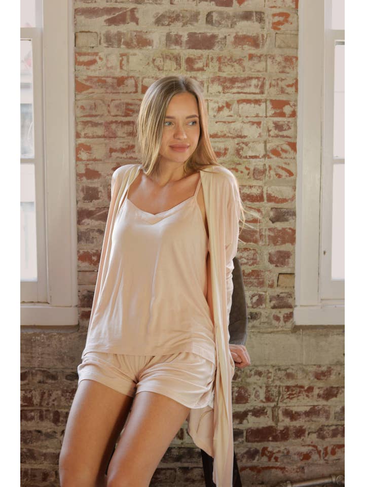 Earth Baby Outfitters - Wholesale Lounge Set - Women's - Beechwood 3 Piece Womens Loungewear and Robe Set7