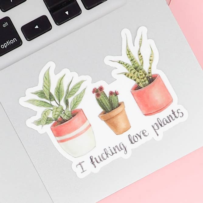 Autocollant « I Fucking Love pour la vente par Naughty Florals
