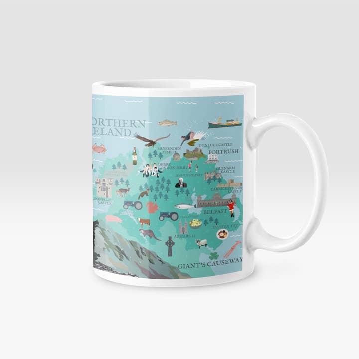 Betty Boyns Designs – wholesale Coffee mug – ILLUSTRATED MAP MUGS61