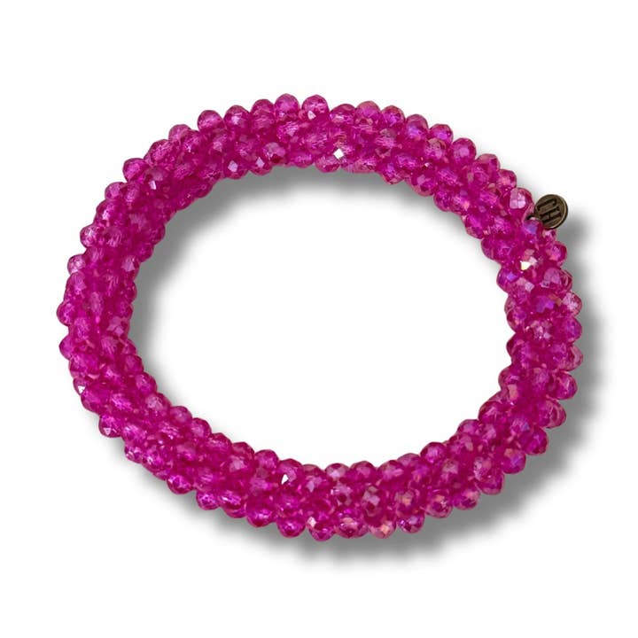 Colourbeads "Fuchsia" for wholesale by Hairjewelz by Elle
