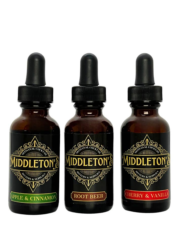 Amber Prohibition Gift Set for wholesale by Middleton’s Bitters