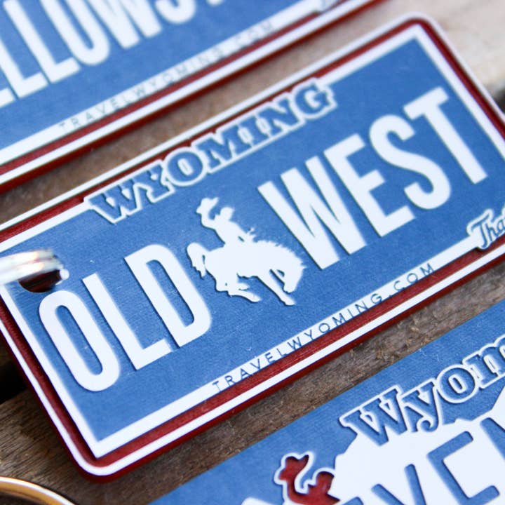 The Laundry Room Shop - Wholesale Keychain – Unisex - Customizable Engraved Plastic Keychain - Wyoming6