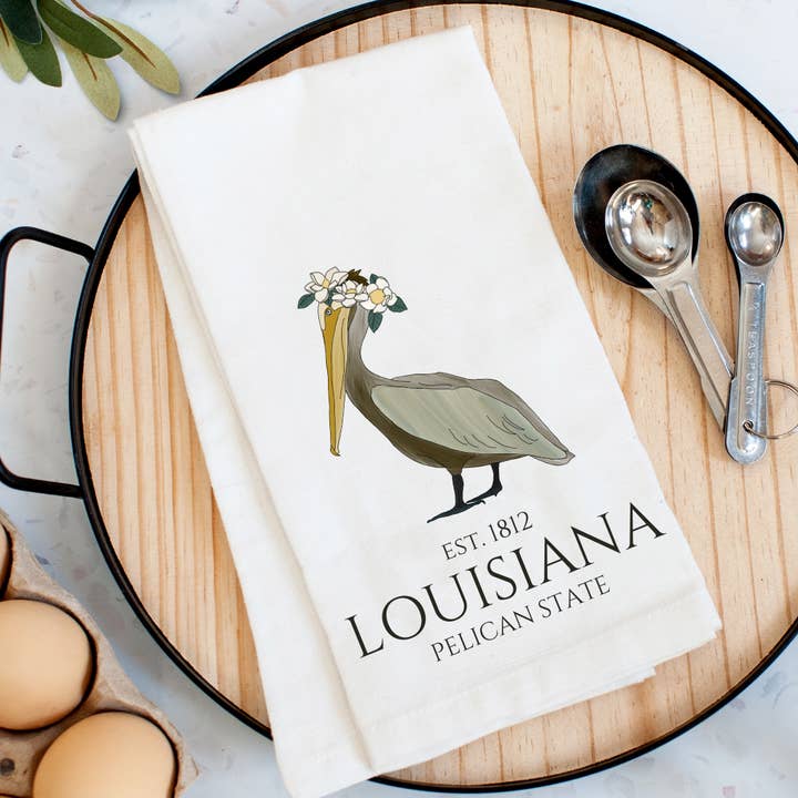 Pelican Provision Co. - Wholesale Tea Towel - Pelican State Kitchen Towel